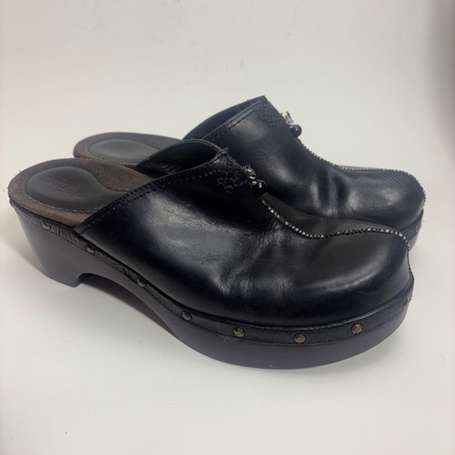 Indigo clarks black leather - indigo, by